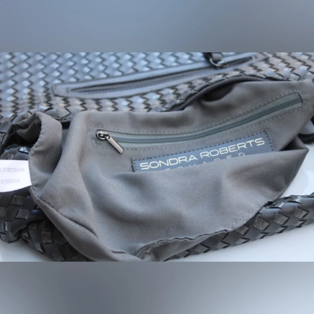 NWT Sandra Roberts woven hobo bag